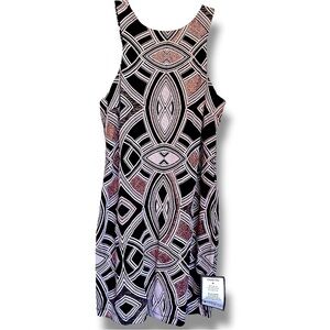 NWT Speechless Art Deco Glitter Shift Dress Juniors Prom Mini Glamour Party Sz16